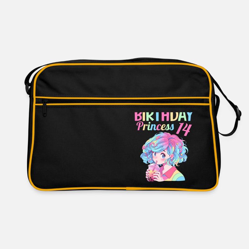 Anime Mandga Boba Bubble Tea 14th Birthday Retro Bag