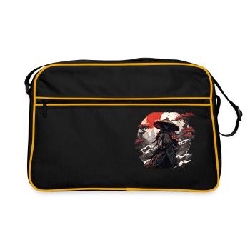 Asia 80s Japanese Retro Samurai Samurai - Retro Bag - black/gold - Front
