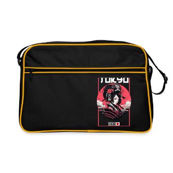 Asia 80s Japanese Retro Samurai Samurai - Retro Bag - black/gold - Front