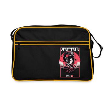 Asia 80s Japanese Retro Samurai Samurai - Retro Bag - black/gold - Front