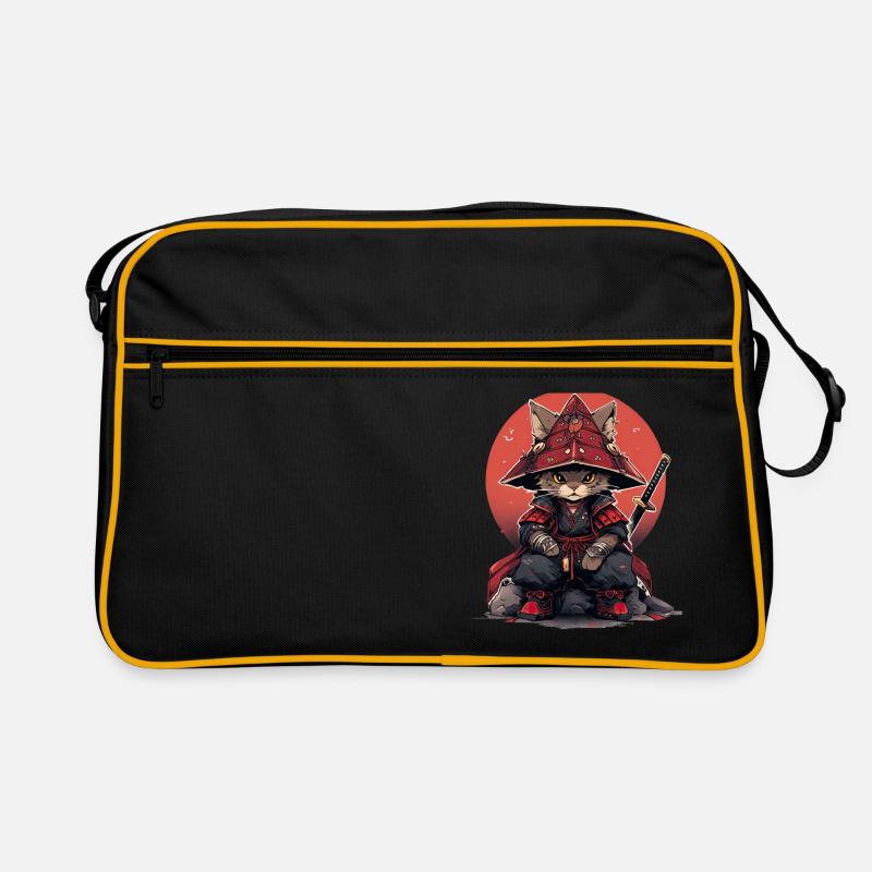 Asia Cat Japanese Samurai Samurai Retro Bag