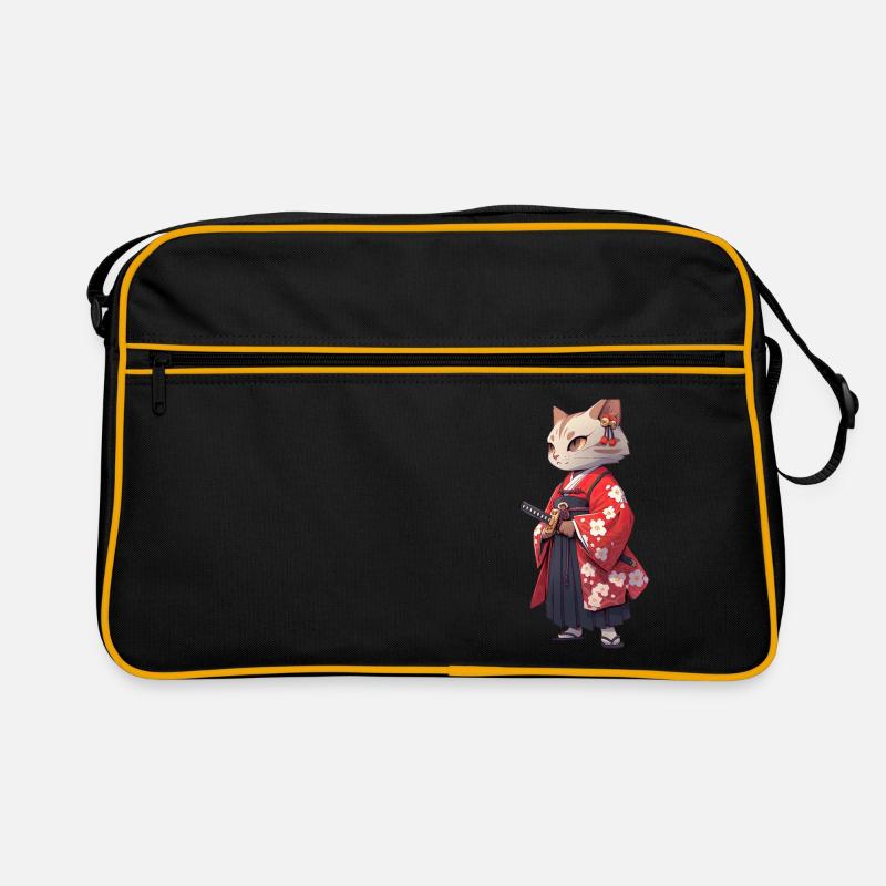 Asia Cat Japanese Samurai Samurai Retro Bag