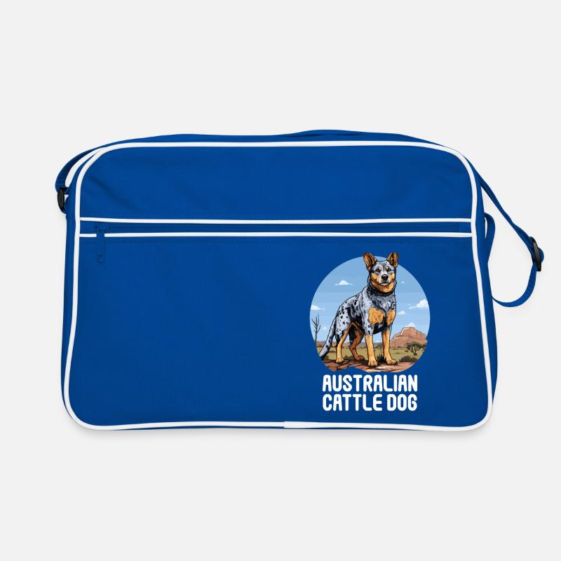 Hund Australian Cattle Dog Retro Tasche