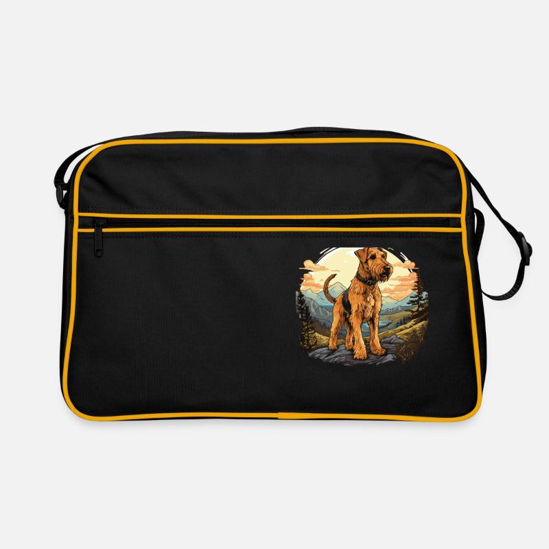 Chien Airedale Terrier Sac Retro