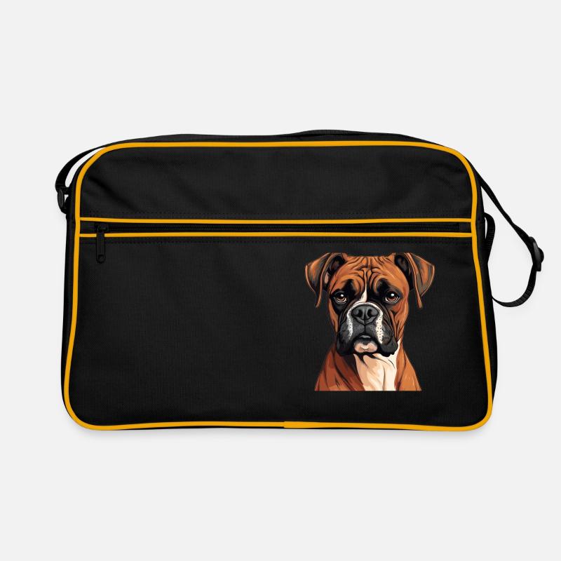 Chien Boxer Sac Retro