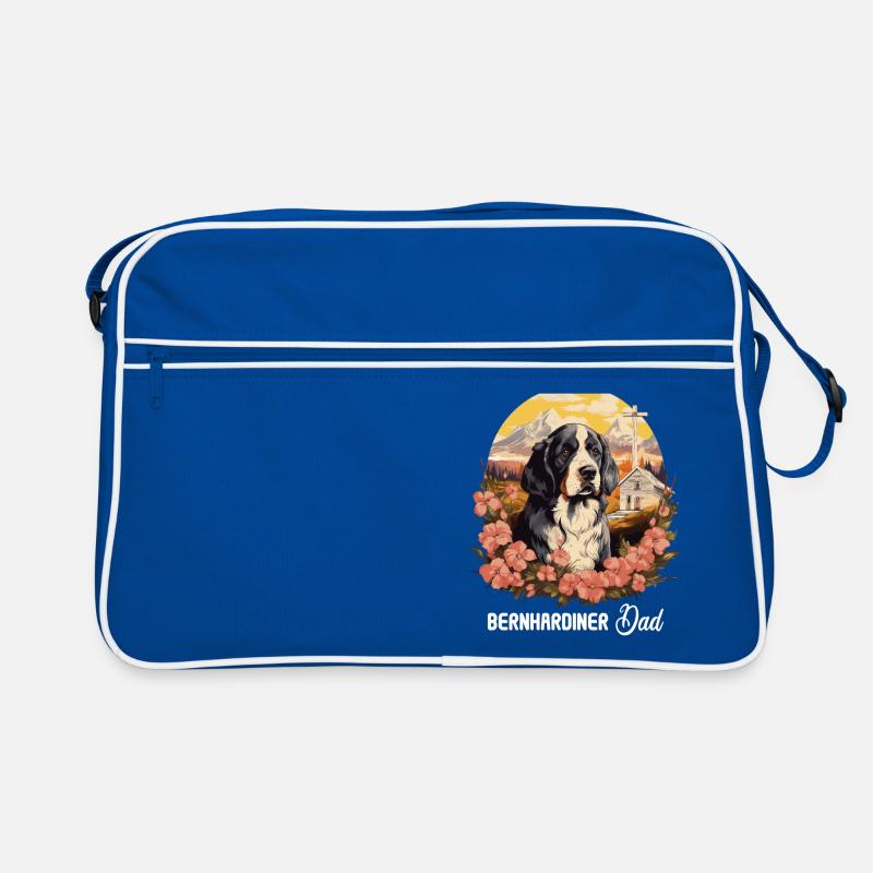 Hund Bernhardiner Retro Tasche