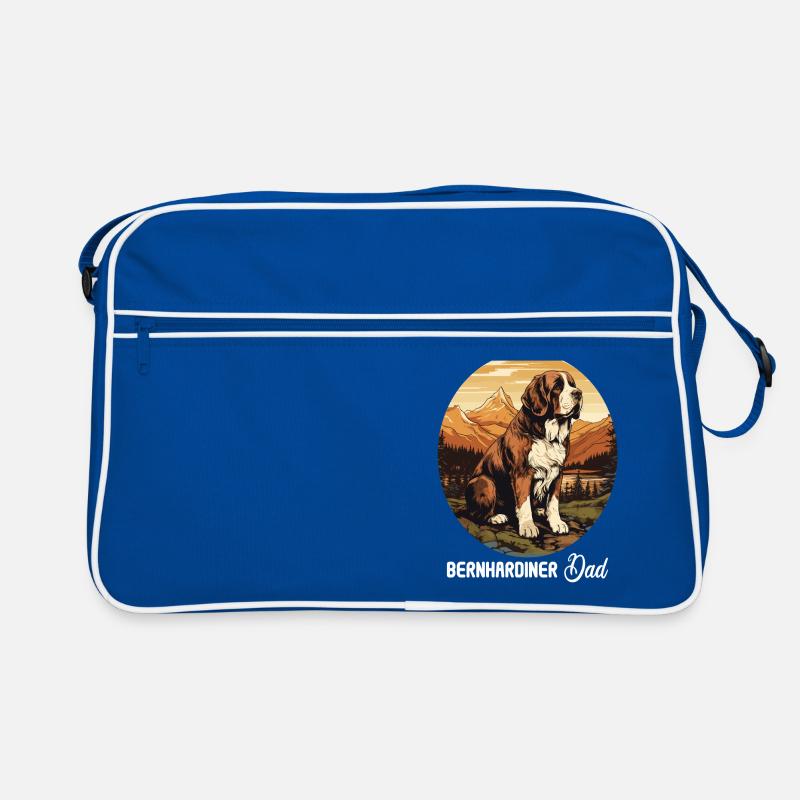 Hund Bernhardiner Retro Tasche