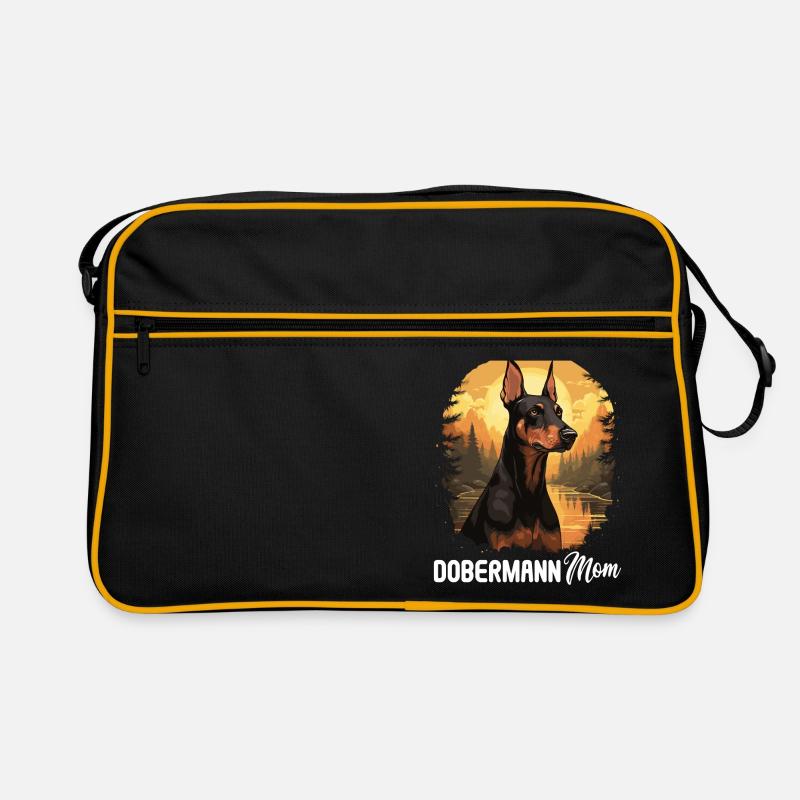 Dog Doberman Retro Bag