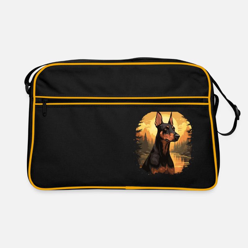 Chien Doberman Sac Retro