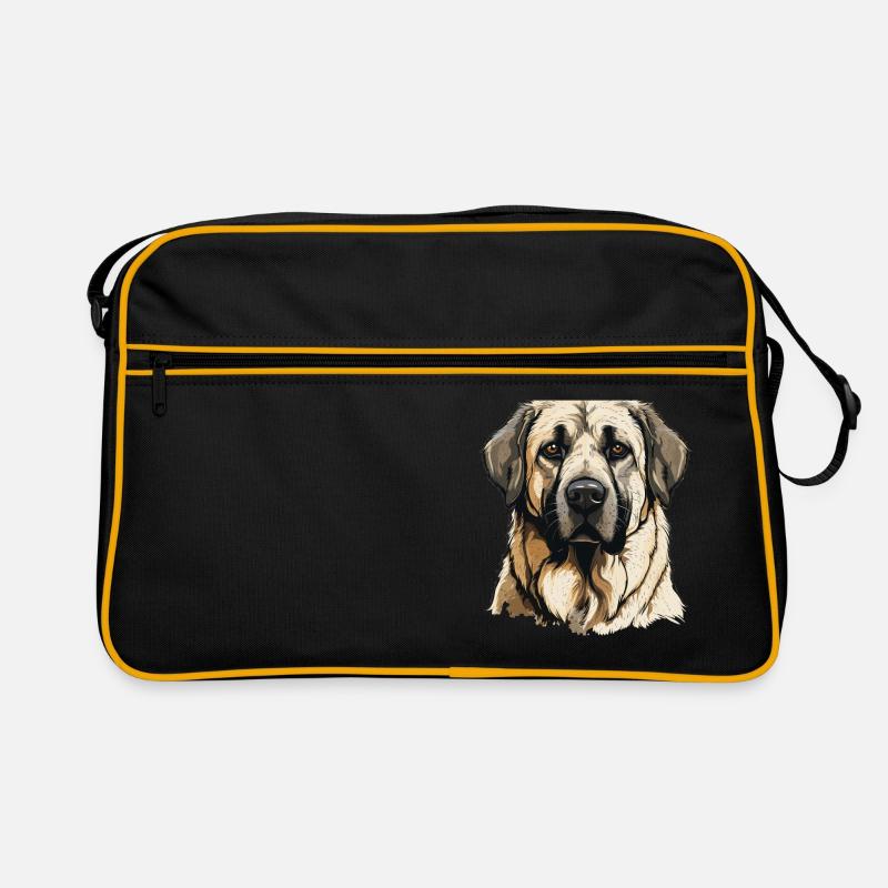 Kangal - Retro Tasche - Schwarz/Gold
