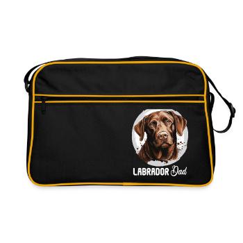Labrador - Retro Tasche - Schwarz/Gold - Vorne