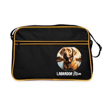 Labrador - Retro Tasche - Schwarz/Gold - Vorne