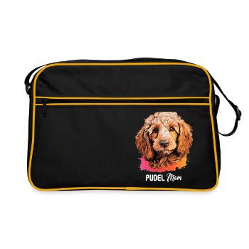 Caniche - Sac Retro - noir/or - Devant