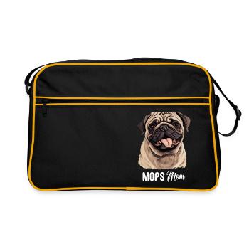 Pug - Retro Bag - black/gold - Front