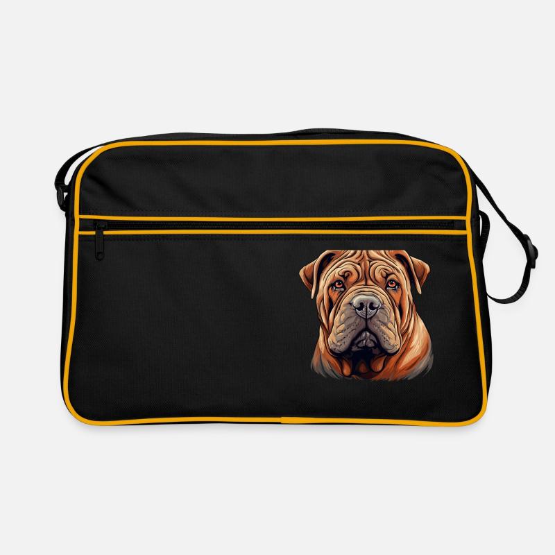 Shar Pei Retro Tasche