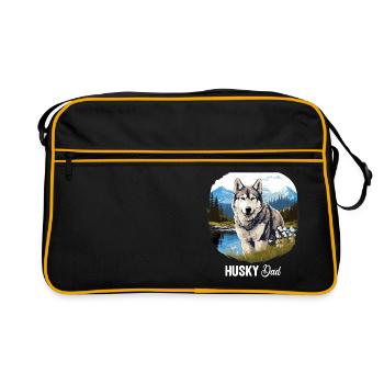 Husky - Retro Bag - black/gold - Front
