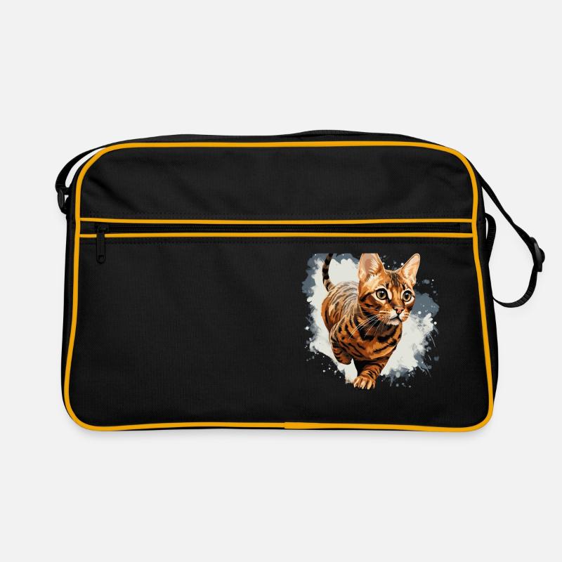 Bengal Cat Retro Tasche