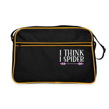 That´s me sausage. Denglisch - Retro Tasche - Schwarz/Gold - Vorne
