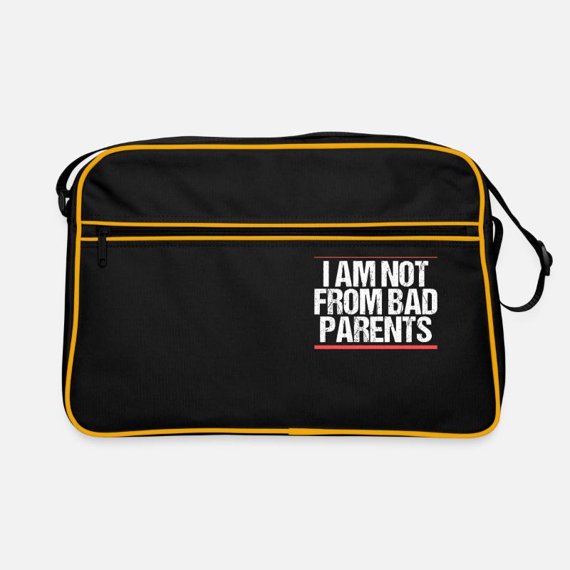 I am not from bad Parents Denglisch Retro Tasche