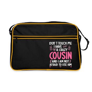 Ne me touche pas! J’ai un cousin fou - Sac Retro - noir/or - Devant
