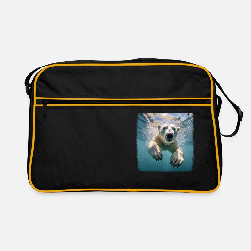 Eisbären realistic Eisbär Retro Tasche