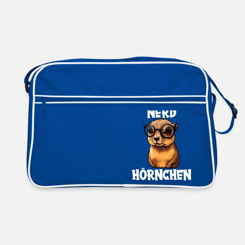Nerdhörnchen Junge Jungen Erdhörnchen Nerdy Nerd Retro Tasche