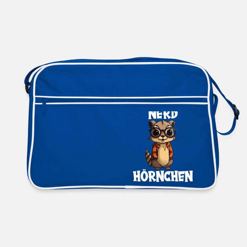 Nerdhörnchen Junge Jungen Erdhörnchen Nerdy Nerd Retro Tasche