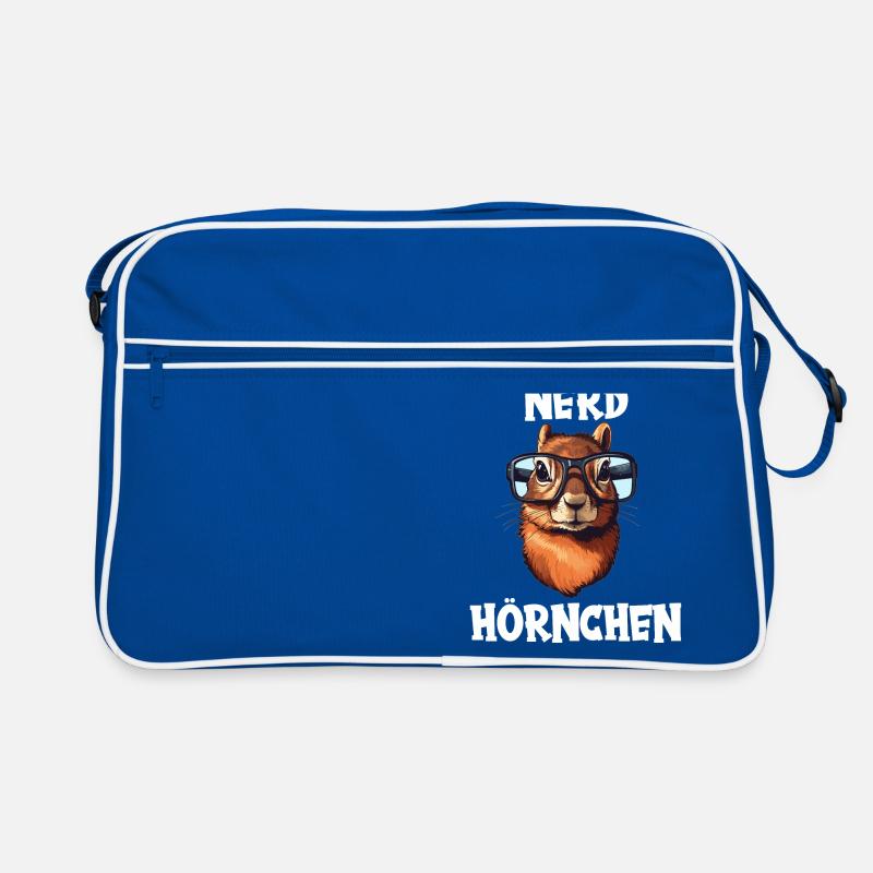 Nerdhörnchen Junge Jungen Erdhörnchen Nerdy Nerd Retro Tasche