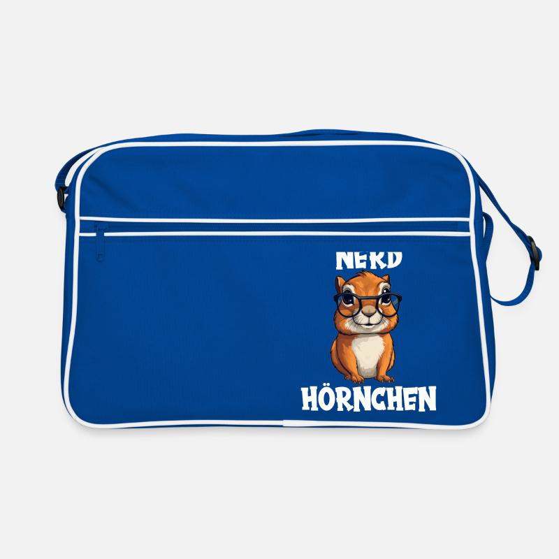 Nerdhörnchen Junge Jungen Erdhörnchen Nerdy Nerd Retro Tasche