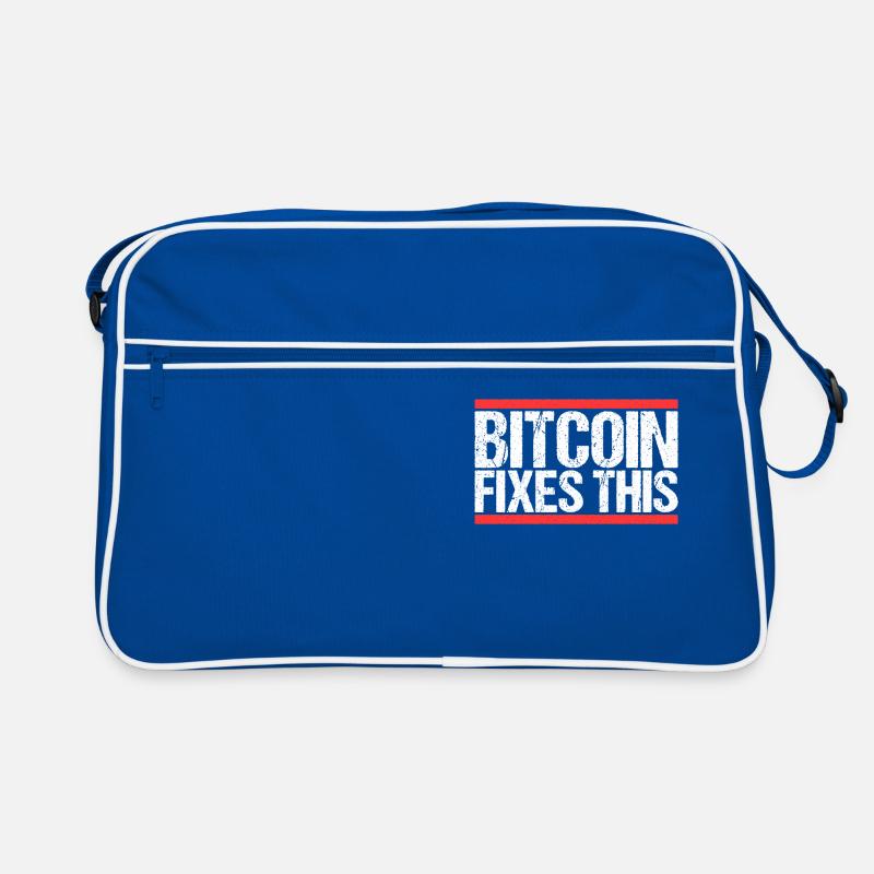 Bitcoin Fixes this Retro Tasche