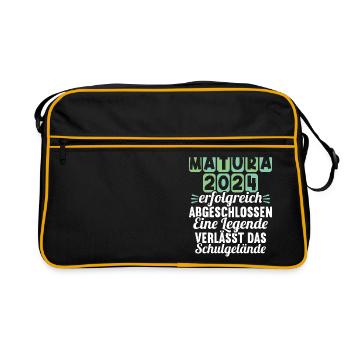 Matura Young Girls Women and Men Matura 2024 - Retro Bag - black/gold - Front