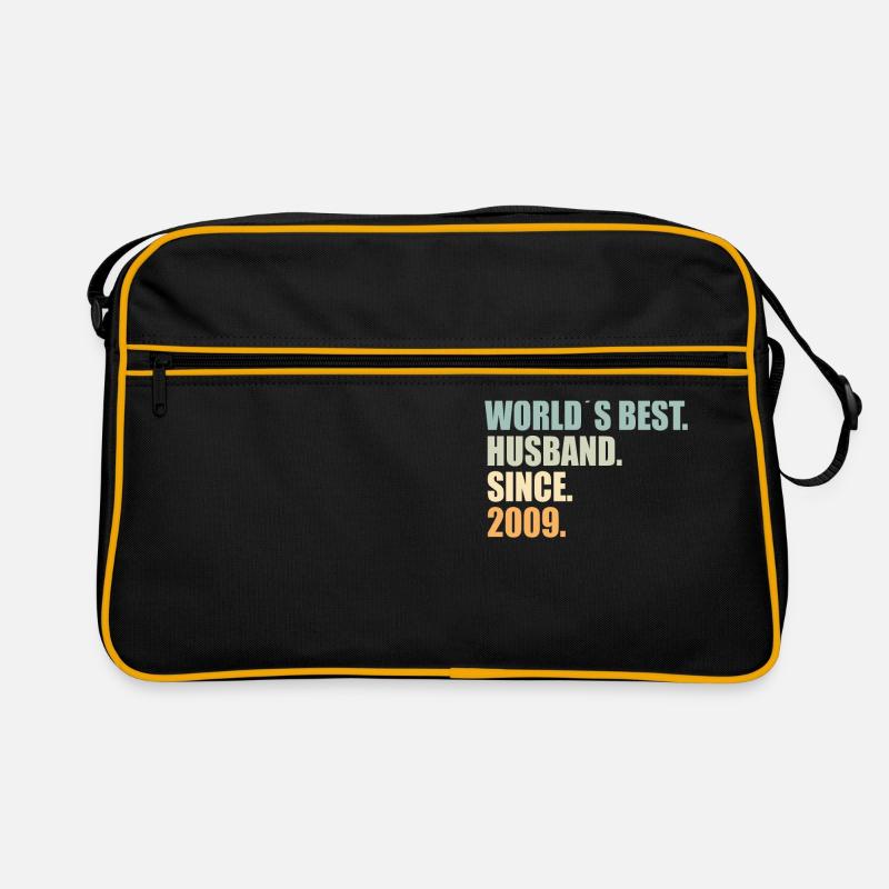 Bester Ehemann seit 2009 15.Hochzeitstag Retro Tasche