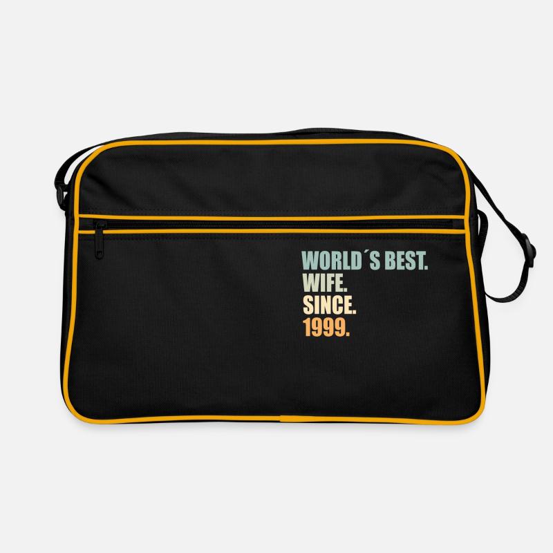 Beste Ehefrau seit 1999 25.Hochzeitstag Retro Tasche