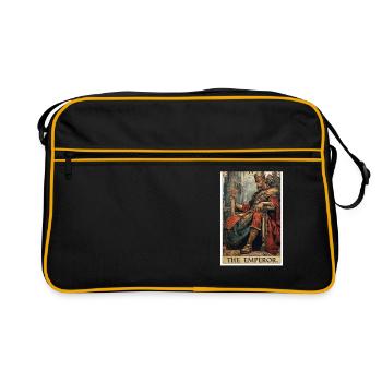 Carte de tarot L’Empereur Le Souverain - Sac Retro - noir/or - Devant