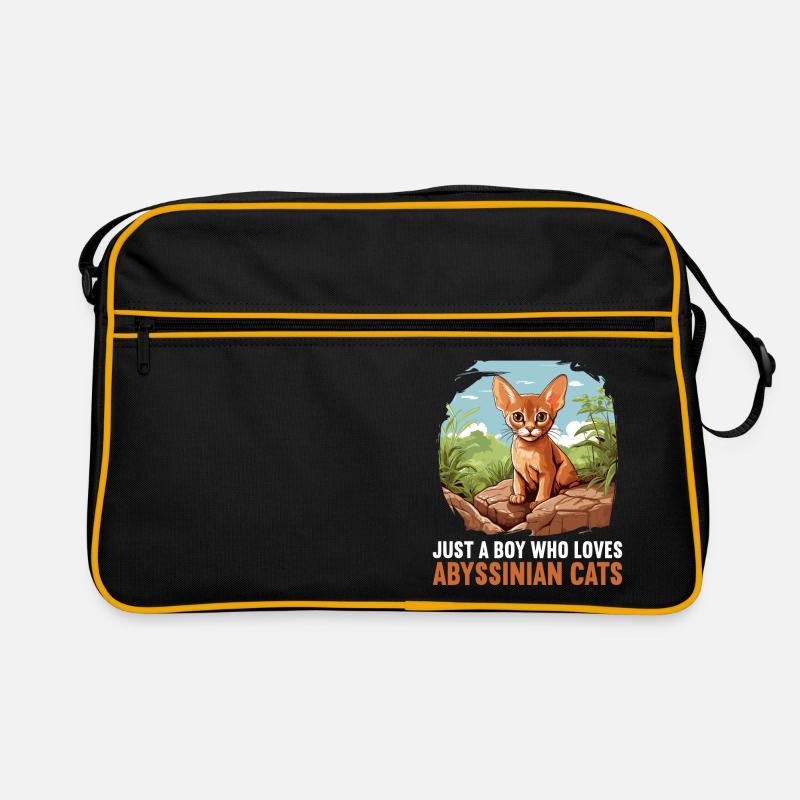Abyssinian Cat Abessinierkatze Retro Tasche