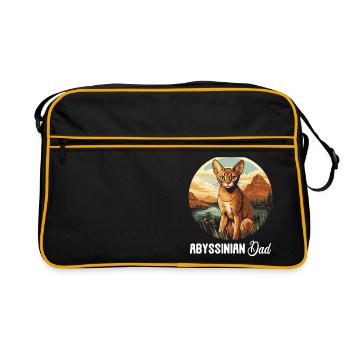 Chat d’Abyssinie Abessinierkatze - Sac Retro - noir/or - Devant