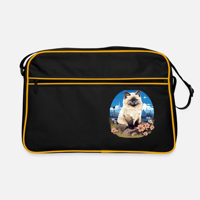 Birman Cat Birma Katze Retro Tasche