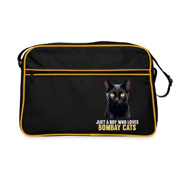 Chat de Bombay Bombay Katze - Sac Retro - noir/or - Devant