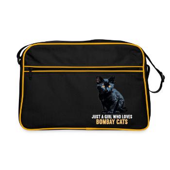 Chat de Bombay Bombay Katze - Sac Retro - noir/or - Devant