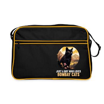 Chat de Bombay Bombay Katze - Sac Retro - noir/or - Devant