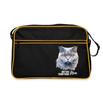 Cat Cats British Shorthair British Shorthair - Retro Bag - black/gold - Front