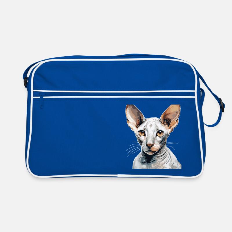 Cornish Rex Kätzchen Cornish Rex Katze Retro Tasche