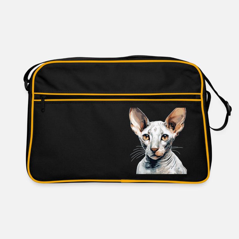 Cornish Rex Kätzchen Cornish Rex Katze Retro Tasche
