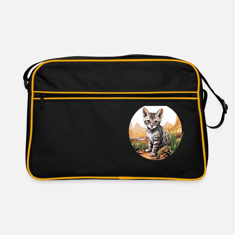Mau égyptien Chaton Chat égyptien Mau Sac Retro