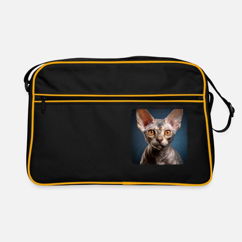 Chaton Devon Rex Chat Devon Rex Sac Retro