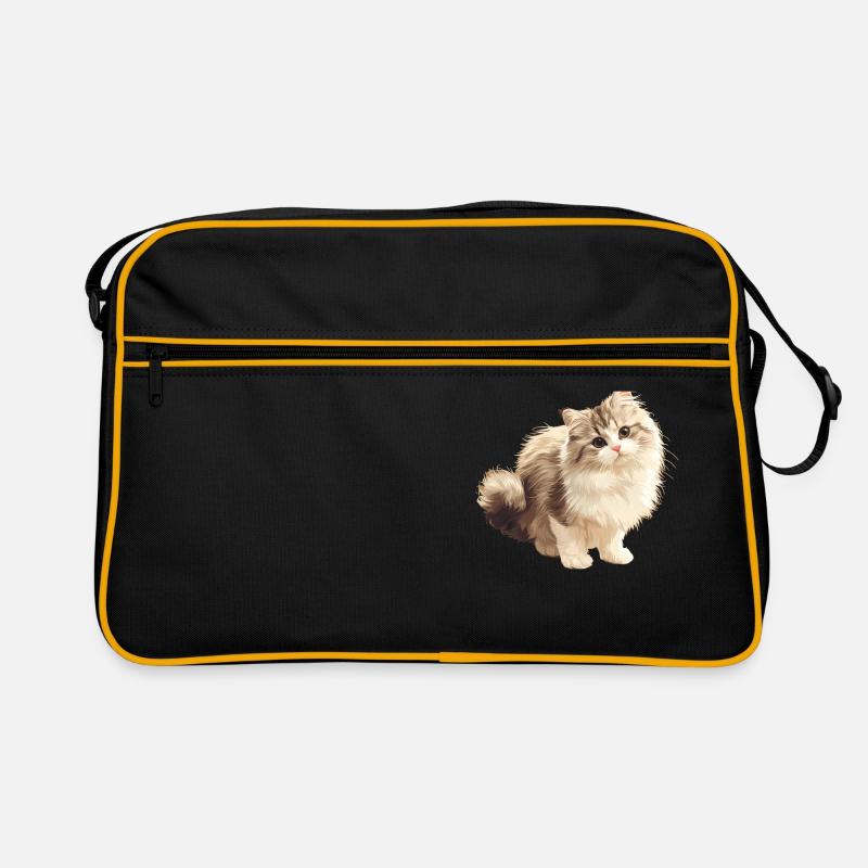 Ragamuffin Kätzchen Ragamuffin Katze Retro Tasche