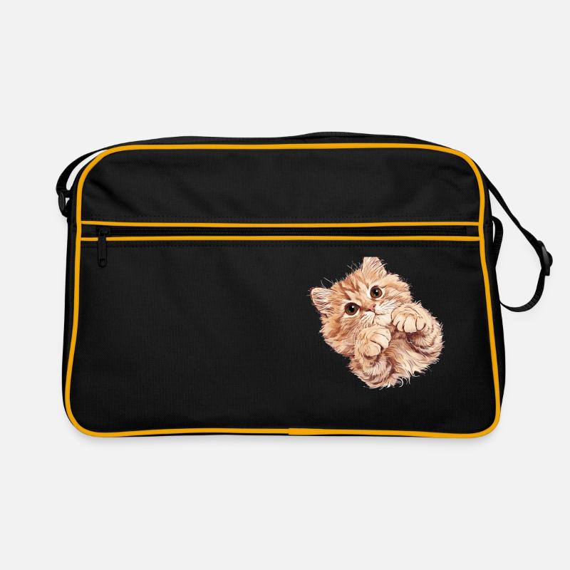Ragamuffin Kätzchen Ragamuffin Katze Retro Tasche