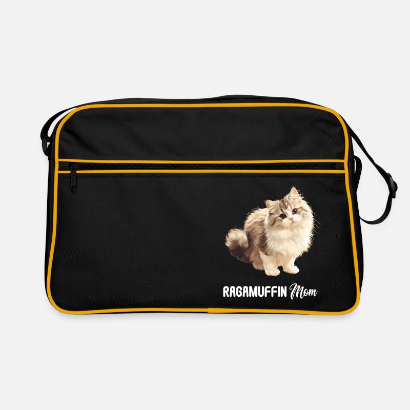 Ragamuffin Kätzchen Ragamuffin Katze Retro Tasche