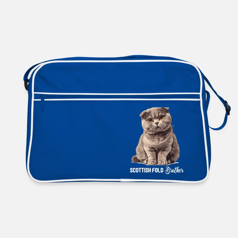 Scottish Fold Kätzchen Scottish Fold Katze Retro Tasche