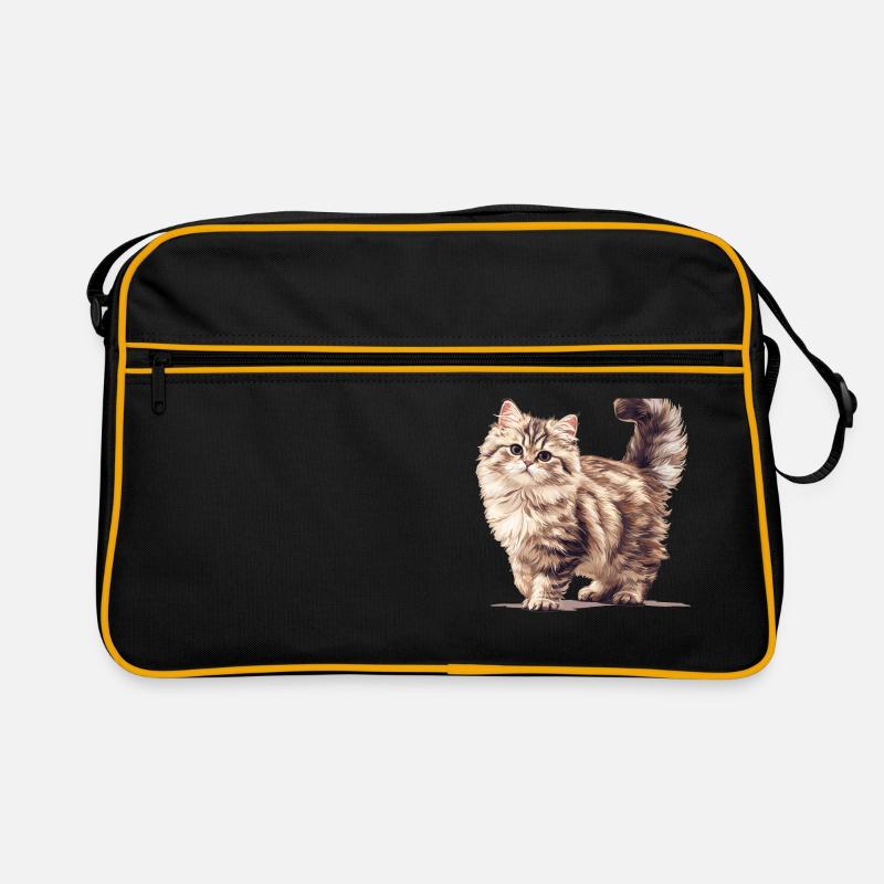 Siberian Cat Sibirische Katze Retro Tasche